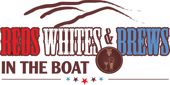 reds, whites, and brews in the boat